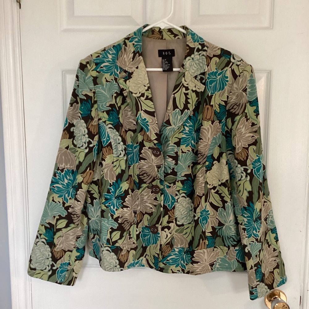 🛍️5/💲20🛍️ R.Q.T linen blend blazer (#0362hd19)